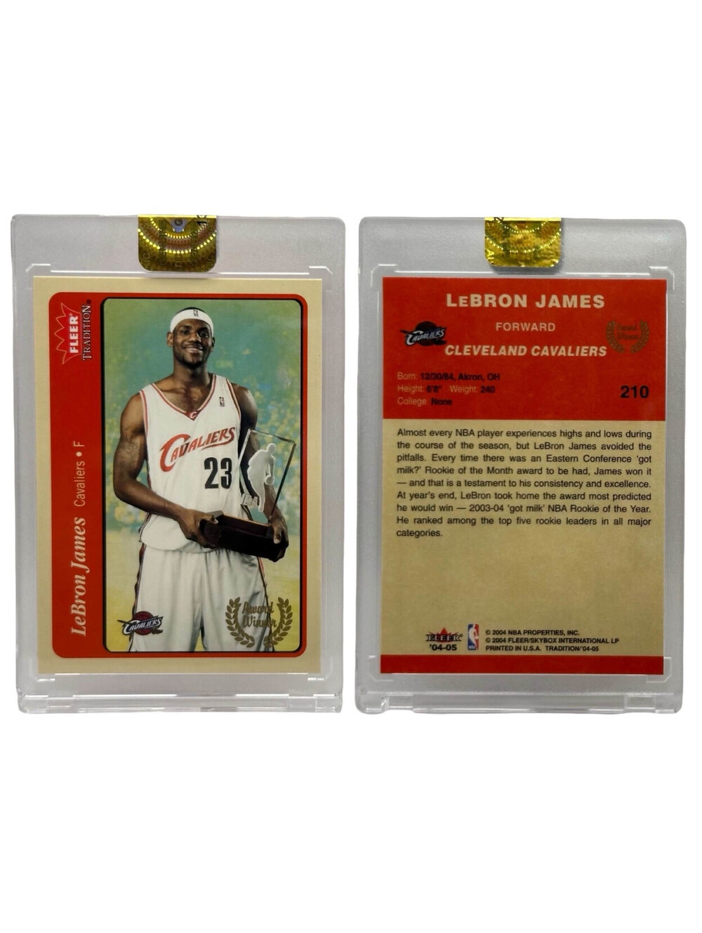 2004-05 Fleer Tradition - Award Winner LeBron James #210 Cavaliers